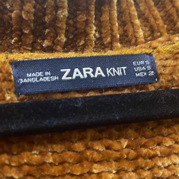 Zara Chenille Oversized Slouchy Sweater Size Small - Picture 7 of 9